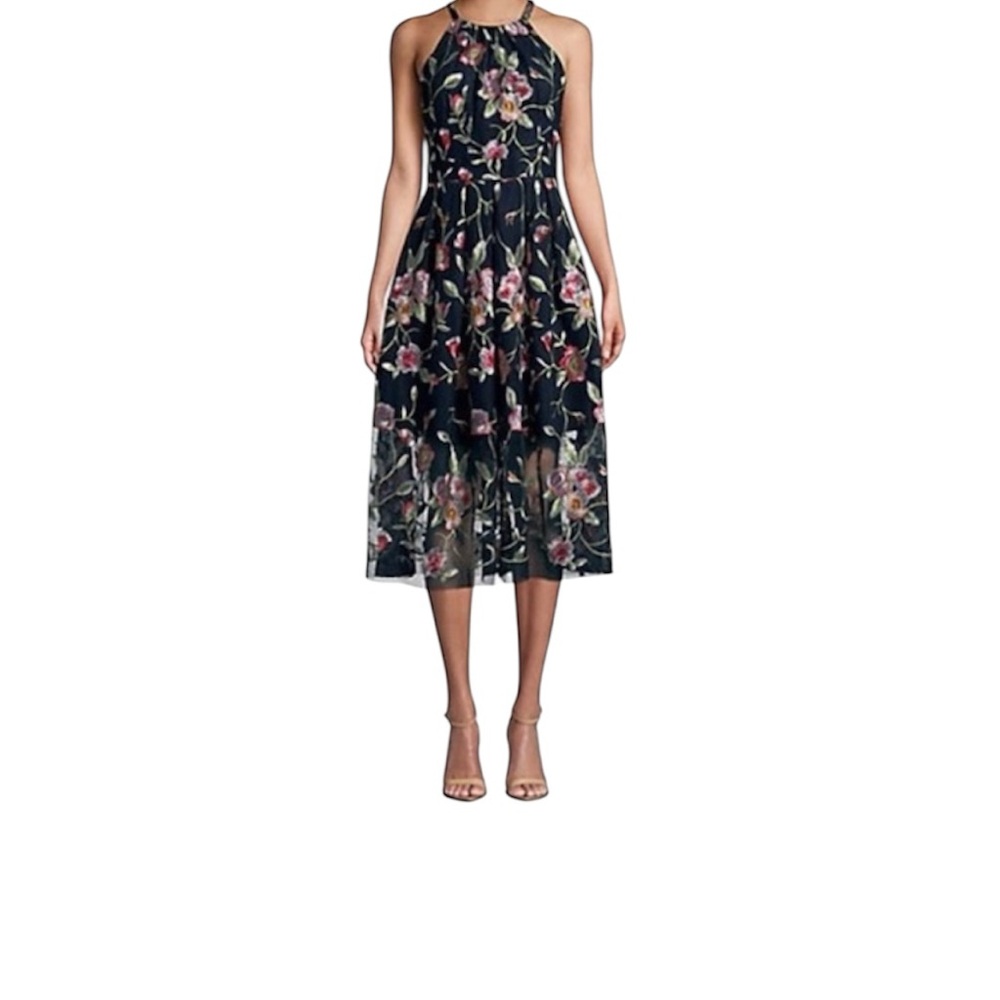 Vince Camuto Floral Midi Dress – Size 4 🌸